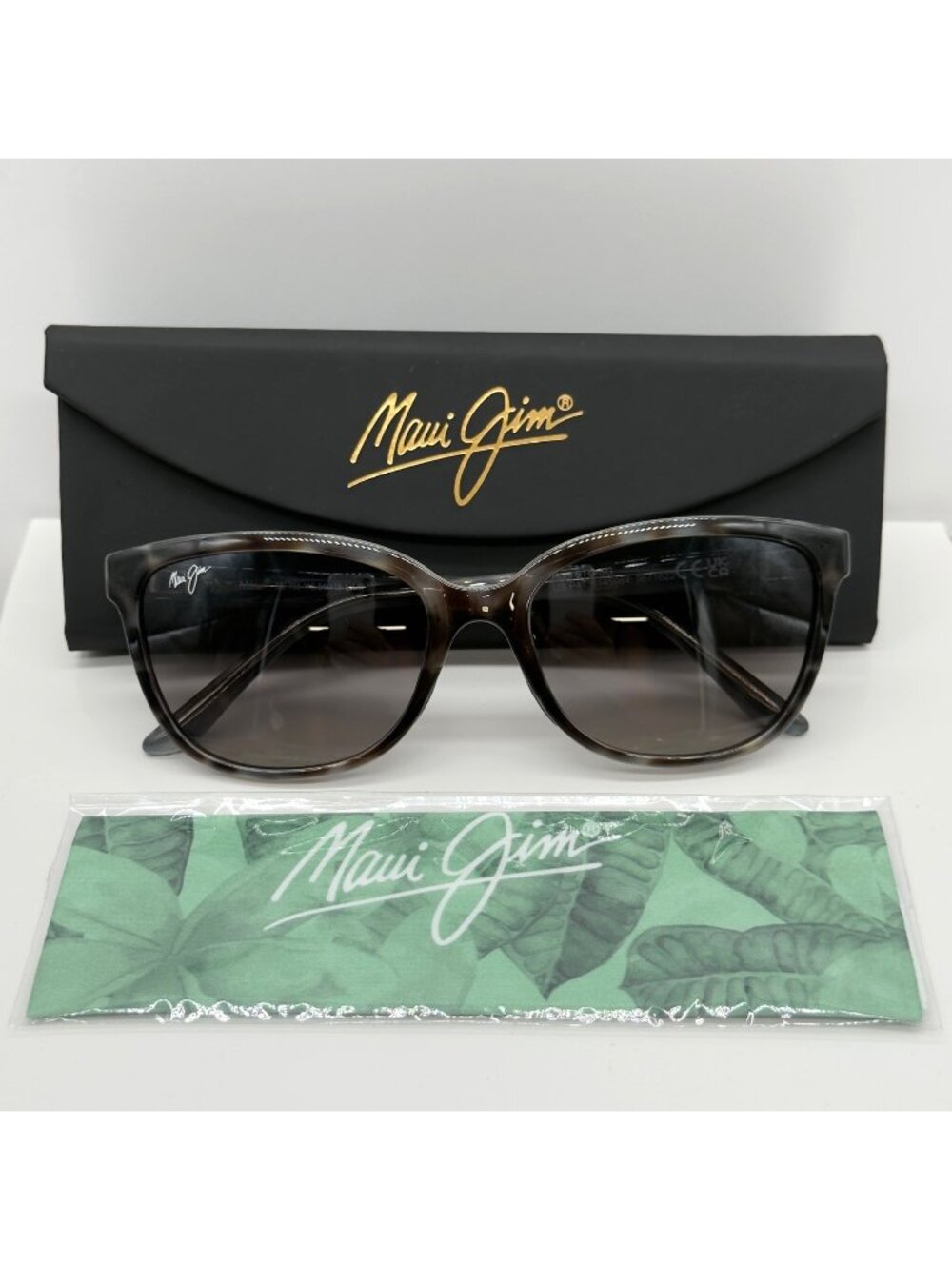 Maui Jim Honi Sunglasses Grey Tortoise MJ 758-11S Polarized 54 18 140 READ